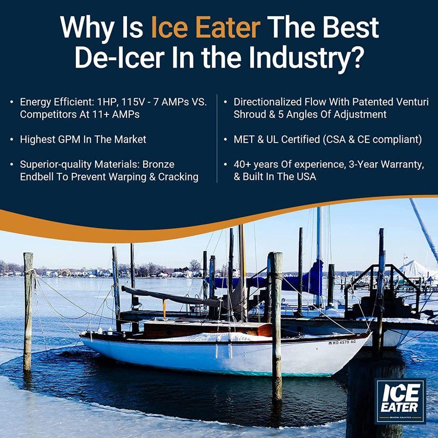 Bearon Aquatics (Powerhouse) Ice-Eater Pond De-Icer, Dock, Pier, Lake