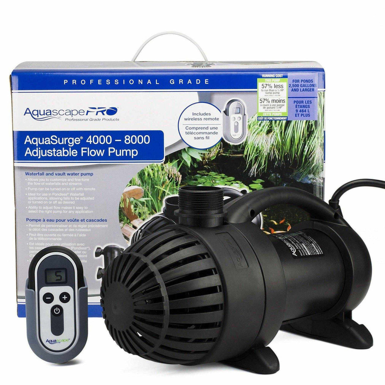 Aquascape Aquasurge PRO Adjustable Flow Pond Pump 4000-8000